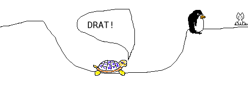 Scene: Turtle in the valley
Turtle says: DRAT!